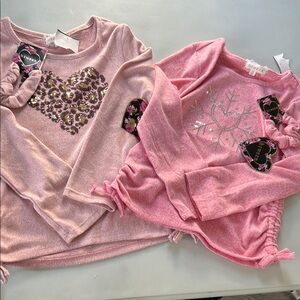 Kenzo Pink Sweaters with Heart and Bow Designs